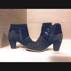 Brand New tan/dark brown fall booties